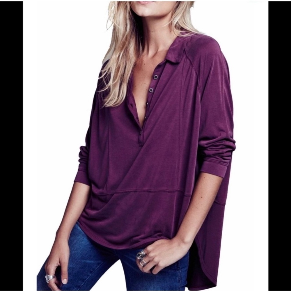 We The Free Purple Blouse